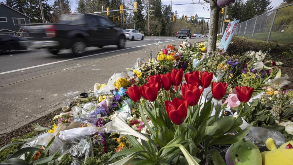 Speed-limiting devices for speeders Flowers line a memorial in Renton, Washington where a speeding motorist crashed into a minivan in 2024.